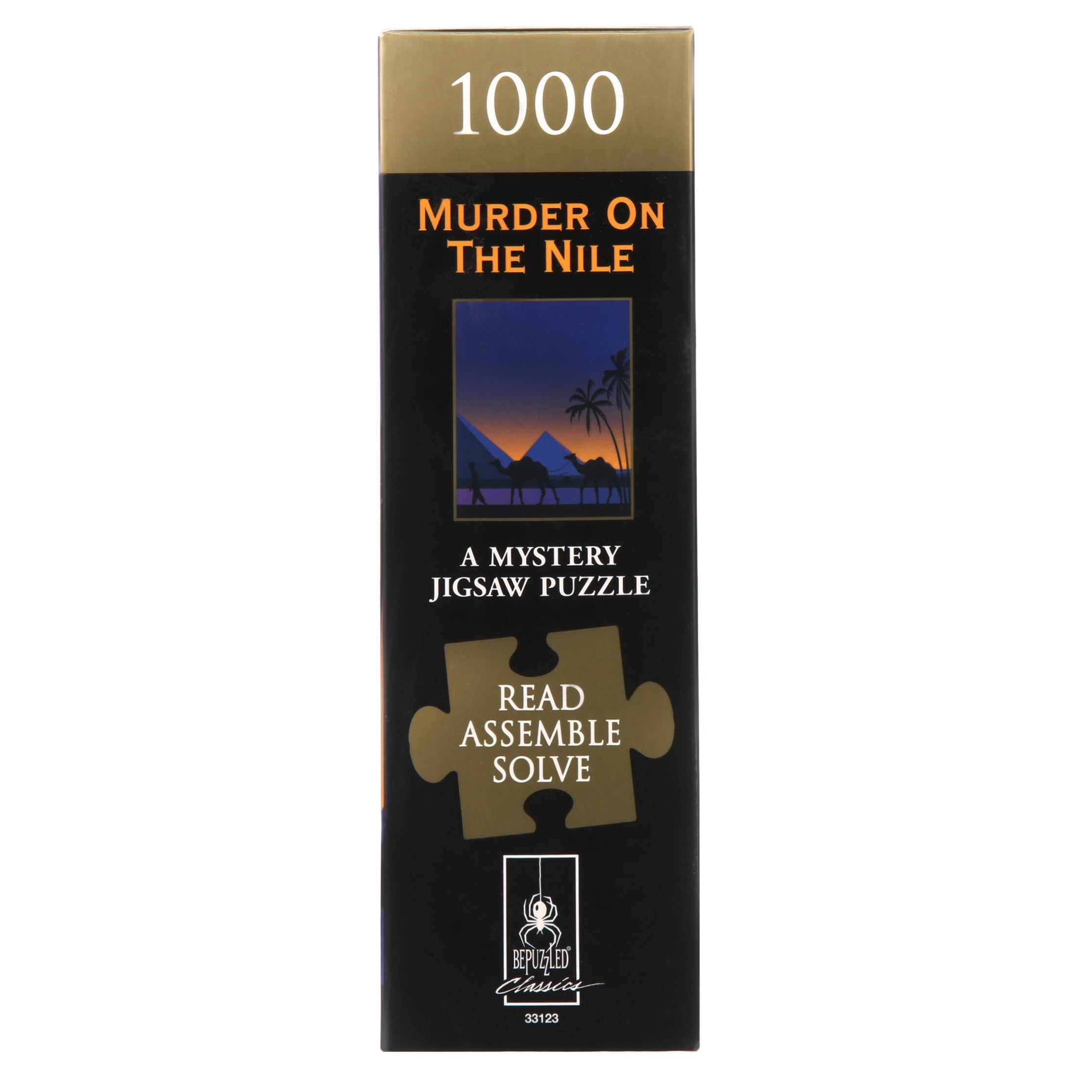 Murder On The Nile Mystery 1000 Piece Jigsaw Puzzle with Book pl 