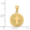 thumbnail image 5 of 14K Yellow Gold Reversible Cross & 1St Holy Communion Charm (17 X 15) Made In United States k5085, 5 of 6