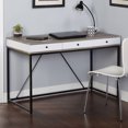 thumbnail image 2 of Simple Living Chelsea 3-Drawer Desk with Black Metal Frame, 2 of 4