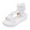White, variant on JeashCHAT Women's Platform Sandals Comfortable Wool Upper Slip On Trend Summer Sandals for Indoor and Outdoor