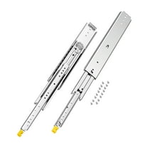 VEVOR 1 Pair Full Extension Drawer Slides 18 20 22 28 30 32 36 38 40 44 48 52 56 60 in, 500 lbs Load Capacity Locking Drawer Slides, Ball Bearing with Lock Side Mount Drawer Slide Rail