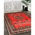 thumbnail image 3 of Ahgly Company Machine Washable Indoor Rectangle Traditional Sienna Brown Area Rugs, 2' x 5', 3 of 7