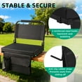 thumbnail image 4 of OUTMASTER Folding Stadium Bleacher Seat with Back Support & Cushion.(2PC), 4 of 9