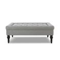 thumbnail image 1 of Giselle Large Square Cocktail Ottoman Mineral Grey, 1 of 10