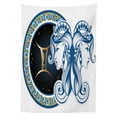 thumbnail image 3 of Ambesonne Zodiac Tablecloth Rectangular Table Cover, Astrology Gemini, 60"x90", Multicolor, 3 of 4