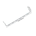thumbnail image 2 of DEEPCRAFF 2Pcs Metal Pegboard Tool Hooks Plated Silver Adjustable Wall Mounted Organizer for Garage Tools, 2 of 7
