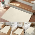 thumbnail image 6 of Cream 2x3 Door Mat Rug, Farmhouse Solid Beige Color Modern Art Non-Skid Rubber Backing Large Rectangle Rugs - Living Room Bedroom Home Office, Indoor Floor Mat Carpets Washable Rug, 6 of 9
