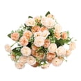 thumbnail image 2 of Elegante ramo de hortensias artificiales para interiores y exteriores, hogar y cocina. Champán, 2 of 9