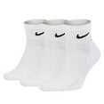 thumbnail image 3 of Nike Everyday Cushion Ankle Training Socks (3 Pair), Men's & Women's Ankle Socks with Sweat-Wicking Technology, White/Black, Medium, 3 of 3