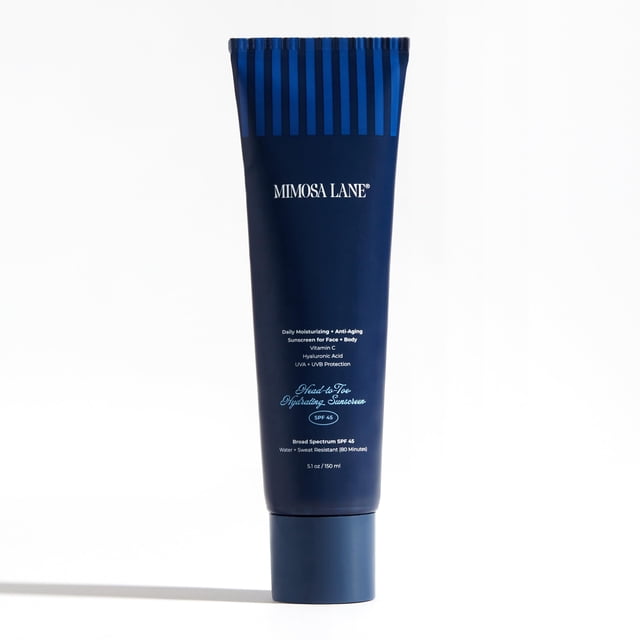 Protector solar Mimosa Lane, hidratante de pies a cabeza, SPF 45, 150 ml