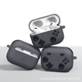 thumbnail image 2 of Estuche para Airpods Pro 2 generación 2022/2023 y Airpods Pro 2019 Estuche de uso rudo con llavero Soporte de carga inalámbrica YXJ (gris), 2 of 5