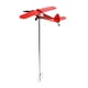 thumbnail image 1 of Hilandero De Viento De Avión, Hierro De Escultura De Viento Al Aire Libre De 10,6 Pulgadas Para Patio, 1 of 7