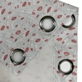thumbnail image 4 of Ambesonne Hipster Grommet Curtain, Make up Fashion Design, 50" x 108", Red Grey, 4 of 6