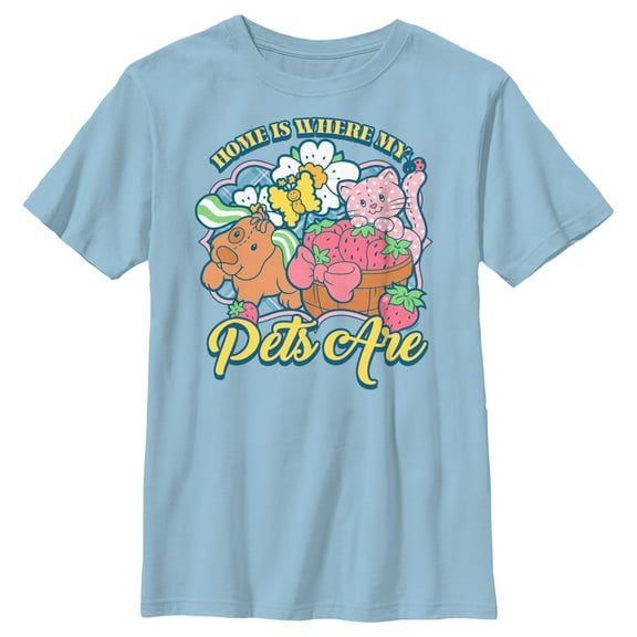 Boy's Strawberry Shortcake Sweetest Pets Graphic T-Shirt