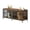 Brown, variant on QuzyAor 80" Dog Crate Furniture,Heavy Duty 2-Door Indoor Pet Kennel,TV Stand Side Table for Living Room,Brown