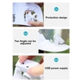 thumbnail image 5 of YAOBAMM Fan Baseball Hat Men Sunhat Strong Wind Cooling Sunshade Letter Embroidery Long Brim Protection Detachable USB or Solar Charging, 5 of 5