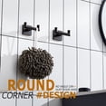 thumbnail image 3 of KOKOSIRI Robe Hooks Bathroom Double Towel Coat Hook for Bath Kitchen Hardware Wall Mounted, 2 Pack Oil Rubbed Bronze Stainless Steel B1015ORB-P2, 3 of 7