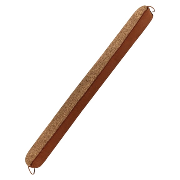 Under Door Draft Stopper 36 Inch – Wind Stopper & Noise Blocker for Door & Window, Energy Efficient Air Draft Blocker with Hanging Loops, Brown