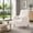Beige, variant on BSHTI Mid-Century Wood Accent Chair with Backrest and Armrest, Modern Upholstered Chair in Linen Fabric, Upholstered Dining Chair with Solid Wood Legs for Reading Nook, Apartment(Black)
