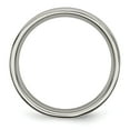 thumbnail image 5 of Titanium 4mm Brushed and Polished Roman Numerals Band, 5 of 8