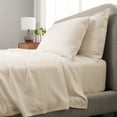 thumbnail image 2 of CARILOHA Aloha Soft 100% Viscose from Bamboo Sheets - 3-Piece Twin Sheet Set - OEKO-TEX Standard 100 - Natural, 2 of 8