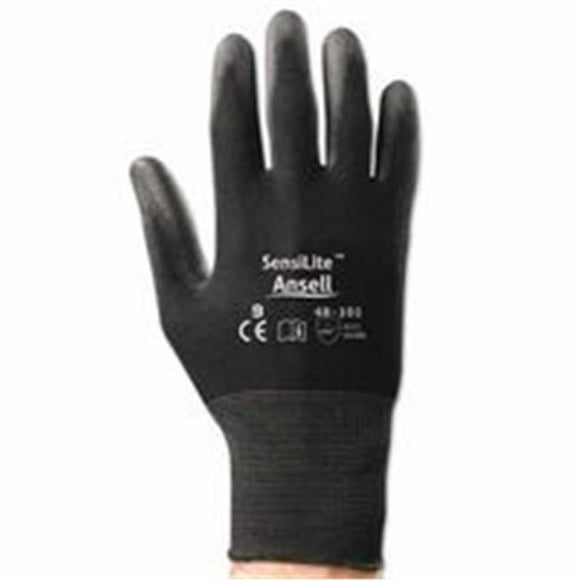 Ansell 012-48-101-9 Sensilite Gloves&#44; 9&#44; Black