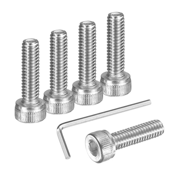 100Pcs Socket Head Cap Screws, M4x14mm 304 Stainless Steel Bolt with Hex Wrench