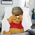 thumbnail image 6 of Winnie the Pooh Throw Blanket Ultra-Soft Comfortable Blankets Flannel Fits Couch Sofa Office Suitable for All Season 40"x60", 6 of 10