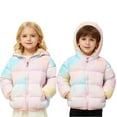 thumbnail image 2 of XEGLSBU Girls Winter Coat Size 12-14 Girls Down Coat Winter Warm Jacket with Thick Hoodless Outerwear for Toddlers and Kids Cozy Thermal Insulated Light Pink Size 5-6 Years, 2 of 6