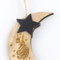 thumbnail image 4 of Style 1 Colgante de madera Eid Mubarak, colgante de estrella de luna de madera, adorno artesanal, 4 of 5