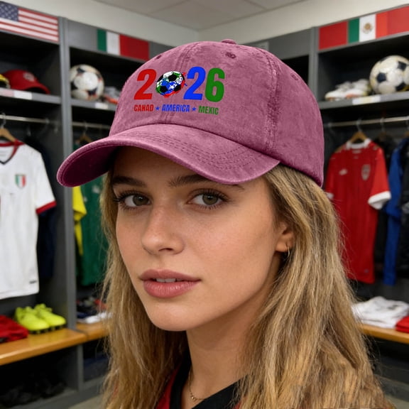 2026 Soccer Event Cap, Host Nation Printed Headwear, Fashionable Outdoor Sun Guard, Athletic Match Fan Hat, Commemorative Baseball Cap