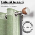 thumbnail image 6 of 1 Panel Outdoor Curtains for Patio Waterproof 54"x95" Grass Green Retro Greek Key Weatherproof Privacy Outsides Curtains, Geometric Greece Ancient Rustic Grommet Thermal Drapes for Cabana Porch, 6 of 8