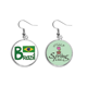 thumbnail image 1 of Brasil Nacional patrón verde Colgante decorativo temporada pendientes de primavera joyas Unbranded M, 1 of 3