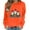 Orange, variant on Oalirro Christmas Sweatshirts for Women Long Sleeve Graphic Dressy Womens Top Merry Christmas Print Black Round Neck Top, L