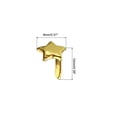 thumbnail image 2 of Uxcell 8 x 10 mm Brads para manualidades en papel, 100 piezas de sujetadores de papel en forma de estrella metálica, dorado, 2 of 7