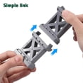 thumbnail image 2 of 6 Pcs Train Track Bridge Supports Train Track Pieces Train Bridge Riser For Wood Track Railway Accessories, 2 of 4