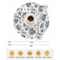 thumbnail image 6 of 13 Inch Round Placemats Set of 4, Black Coastal Non Slip Heat Insulation PP Table Mats, Coral Starfish Seaside Summer Beach Washable Place Mats for Kitchen Dining Party Table Decor, 6 of 7