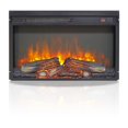 thumbnail image 5 of 26 inch electric fireplace insert, ultra thin heater with log set & realistic flame, remote control with timer, overheating protection, 5 of 16