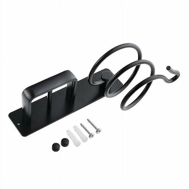 Soporte para secador de pelo, estante para secador de pelo montado en la pared, estante de almacenamiento para baño, dormitorio, hotel