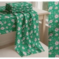 thumbnail image 6 of Soimoi Green Cotton Poplin Fabric Flower & Leaves Watercolor Print Fabric by the Yard 56 Inch Wide, 6 of 7