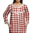 thumbnail image 5 of Moomaya Nightwear For Women Printed 3/4th Sleeve Cotton Knee Length Sleepwear, 5 of 6