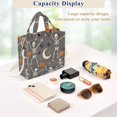 thumbnail image 5 of FORMRS Womens Corduroy Tote Bag Crossbody Shoulder Handbag with Pocket, Gray Halloween Skeleton, 5 of 7