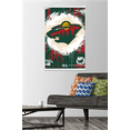 thumbnail image 2 of NHL Minnesota Wild - Maximalist Logo 23 Wall Poster with Magnetic Frame, 22.375" x 34", 2 of 5