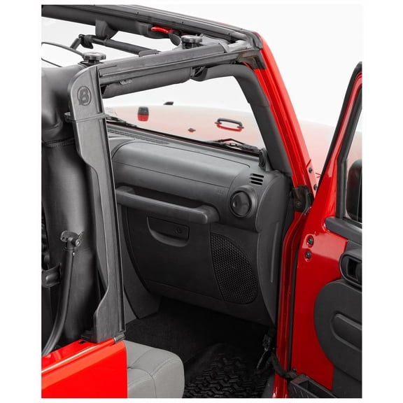 Bestop Door Surrounds, Black, Fits 2015-2018 Jeep Wrangler Unlimited, 2012-2014 Jeep Wrangler