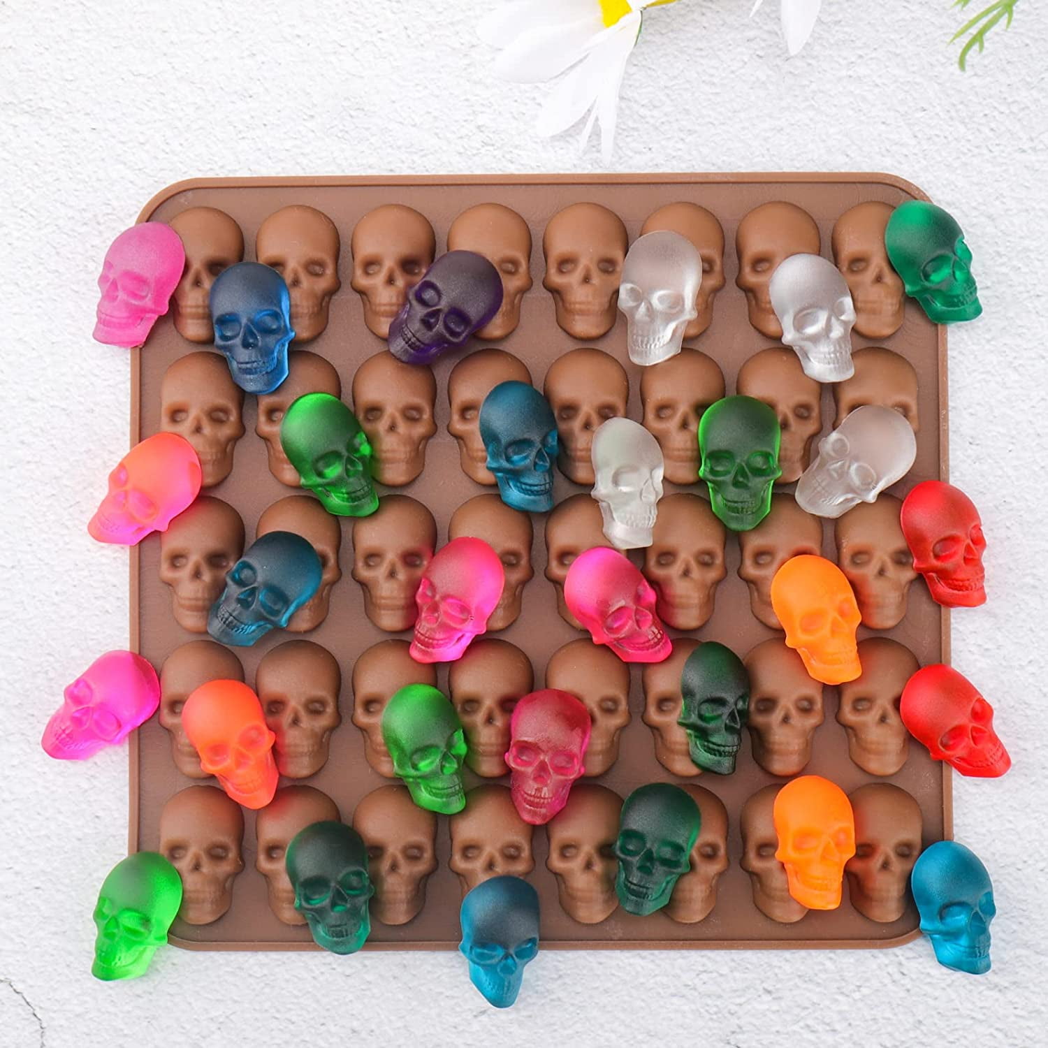 Buy Wholesale China Hy Gummy Skull Silicone Candy Molds 40 Grids Mini Skull  Head Gummie Chocolate Mold With Dropper & Gummy Skull Mold at USD 1.75
