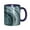 NavyBlue, variant on Water Pattern Coffee Mug Fun Custom Ceramic Mugs 11oz Black
