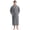 Gray, variant on Men's Shawl Collar Bathrobe, Soft Long Towel Robe for Men (Navy,L/XL)
