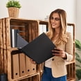 thumbnail image 2 of Vienrose 3 Ring Binder 2 Pack 1 inch Round Rings Durable Binder with Cardboard Cover Holds 8.5" x 11" Paper for School Office and Home, 2 of 2