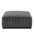thumbnail image 2 of Conjure Channel Tufted Performance Velvet Ottoman, 2 of 5