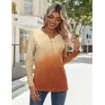 thumbnail image 3 of Zeagoo Women Blouses Casual Long Sleeve Spring Fall Tops Henley V Neck Floral Boho Shirts Dressy Summer Clothes, 3 of 6